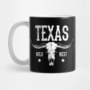 Texas and cow skull Mug